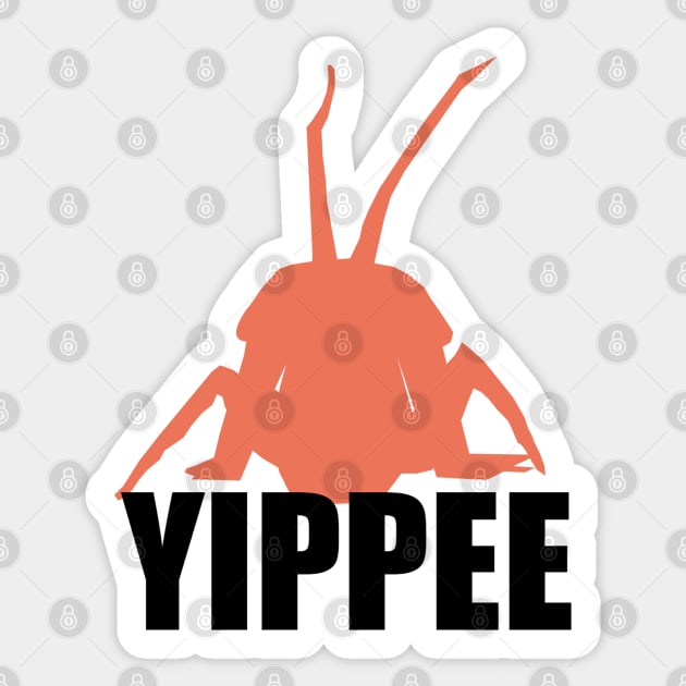YIPPEE BUG Sticker by CursedContent